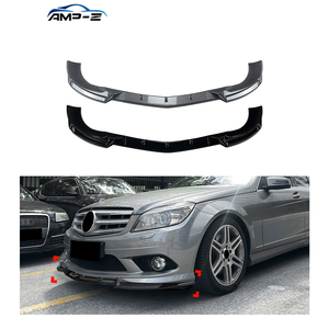 ขอบกันชนหน้าวัสดุพลาสติกสีดำเงา W204สำหรับ Mercedes Benz C คลาส W204 Pre-Facelift AMG line 2007-2010 - Product Image 1