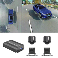 Sistema de Cámara Panorámica con Vista de Pájaro de 1080P, Cámara Ojo de Pez Panorámica de 360 Grados y 3D para Autos, Autobuses Escolares y Camiones