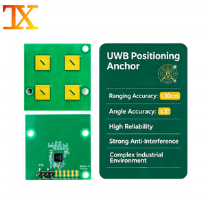 โมดูล UWB สำหรับการระบุตำแหน่ง AOA PDOA พร้อมการวัดระยะทาง ตำแหน่งมุมเอไจซูมัทและมุมเอลิเวชั่น  4 เสาอากาศ แท็กยึดตำแหน่งสำหรับรถติดตามหุ่นยนต์ - Product Image 2