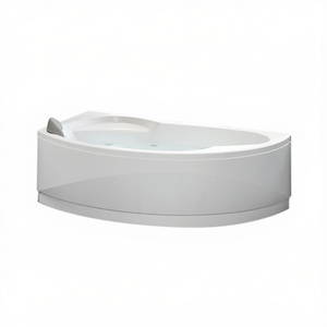 อ่างอาบน้ำทรงครึ่งวงกลมแบบอสมมาตร 165 x 85 ซม. ด้านขวา พร้อมโครง - Product Image 2