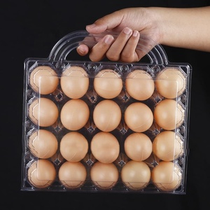 Cartón de Huevos de Pollo PET de 15 Huecos al por Mayor, Bandejas de 12 Huevos Desechables, Bandeja de Huevos de Plástico Portátil con Tapa - Product Image 2