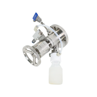 Vanne d'échantillonnage en acier inoxydable à entrée unique avec volant manuel pour bouteille, vanne d'échantillonnage de réservoir