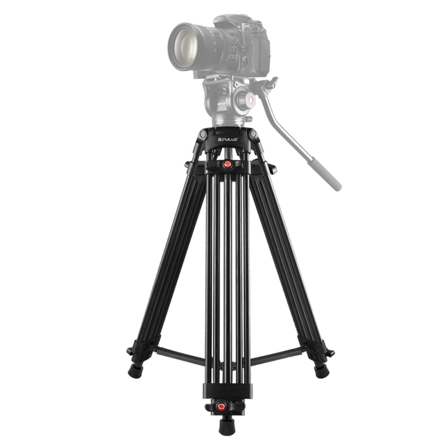 High Quantity PULUZ Professional Heavy Duty Camcorder Aluminum Alloy Tripod