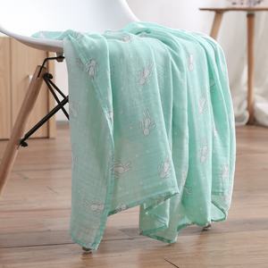 ผ้าห่มห่อตัวเด็กอ่อน ผ้ามัสลินเนื้อนุ่ม ทำจากใ<span class=keywords><strong>ย</strong></span>ไผ่และฝ้าย สำหรับเด็ก ใช้ในบ้าน เดินทาง ห่<span class=keywords><strong>ม</strong></span>โซฟา ห่อตัวเด็ก ใช้บนเครื่องบิน - Product Image 4