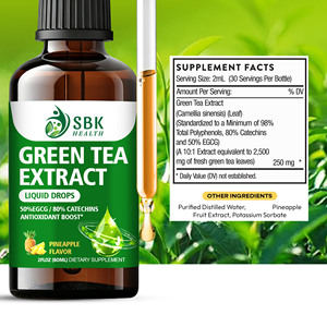 Rich in Antioxidants Green Tea Extract Liquid Drops Pineapple Fruit Extract Green Tea Polyphenols Catechins Liquid <b>Supplement</b> - Product Image 2
