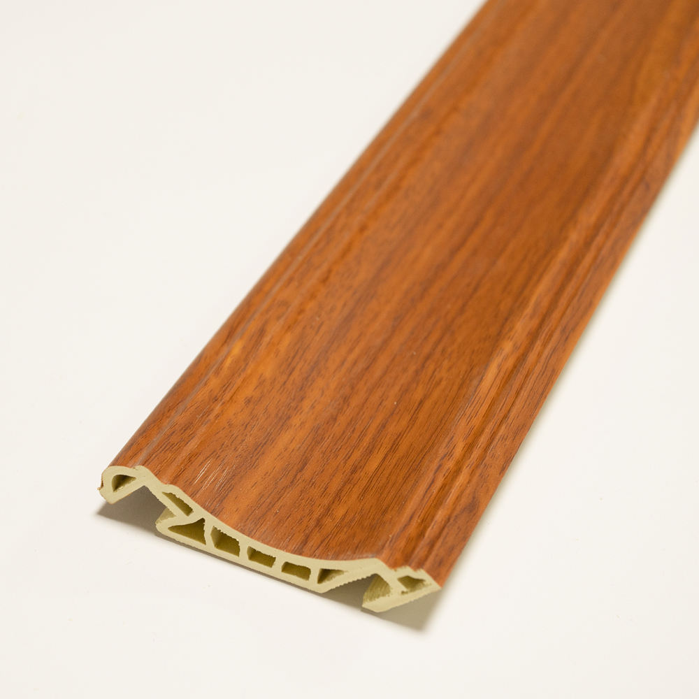 Couleur grain de bois brun orange-Moulures couronnées