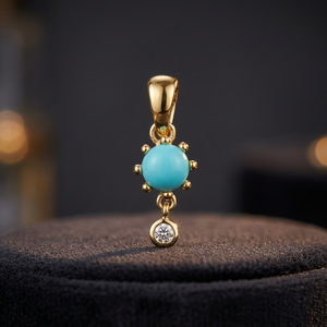 Pendentif S925 plaqué or 18 carats pour femme, design délicat, améthyste, citrine, rhodolite, zircone cubique, personnalisable pour la vente au détail, OEM, cadeau - Product Image 2