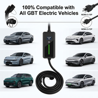 Nouveau chargeur EV portable 16A GBT 3,5 kW NEMA 5-15P Niveau 1 Protection IP66 Gaine en TPU pour BYD Zeekr NIO XPeng Avatr pour IX3 pour ID