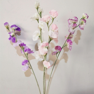 Flores de guisante de seda artificiales de Venta caliente Flor de guisantes dulces para decoración de hoteleshogar decorativo - Product Image 3