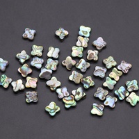 Perles en coquille d'ormeau à quatre feuilles, best-seller transfrontalier, pour la création de bracelets, colliers et boucles d'oreilles DIY