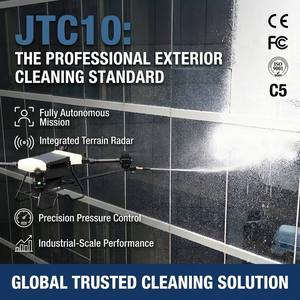 Drone de nettoyage JTC10, UAV professionnel pour le nettoyage extérieur industriel, laveur de bâtiments avec contrôle de pression de précision et opérations RTK - Product Image 1