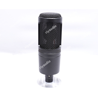 Microphone à condensateur filaire AT2020 pour studio d'enregistrement, haute performance, reproduction naturelle, réduction du bruit, portable pour diffusion en direct