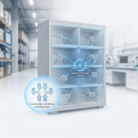 Módulo RFID UHF de 4 Canales Impinj E710 ISO 18000-6C U84 25m+ 700+ Etiquetas/s, Lector Inteligente de Aleación de Aluminio para Gabinete de Herramientas y Uso Médico