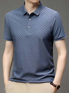 ราคาขายส่ง เสื้อเชิ้ตผู้ชายแบบทางการ ผ้าถัก 100% คอตตอน ปักลาย ซับลิเมชั่น ไซส์ใหญ่ ลายเรียบ ป้องกันรอยยับ แห้งเร็ว - Product Image 2