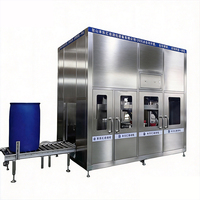 Machine de remplissage de liquides entièrement automatique 200L, origine Chine, grande capacité, remplissage quantitatif, ouverture/bouchage, contrôle du niveau de remplissage