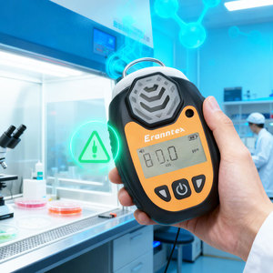 גלאי גז H2S נייד בעל דיוק גבוה של Eranntex, 0-100ppm, עם אזעקה קולית, מנתח גז רב תכליתי, גלאי גז יחיד - Product Image 4
