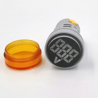 Lampu Indikator Tipe Sirkular AD16-22DSV 60-500V AC Pengukur Tegangan Digital dengan Layar LED 22mm Voltmeter Digital Fase Tunggal