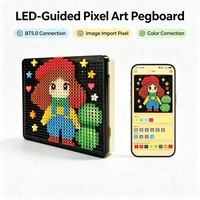 Tableau de perles intelligentes LED APP 32x32 pour enfants, pour l'art, le bricolage, le dessin, connexion BT, lumière réglable, logo personnalisé