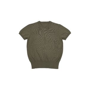 Mode décontractée pour femmes coupe régulière manches courtes col rond pull tricoté mince cachemire comme coton pour la saison d'automne - Product Image 6