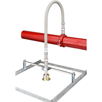 Tuyau flexible en acier inoxydable homologué UL FM pour sprinkler anti-incendie avec composants d'installation de support, système de lutte contre l'incendie automatique