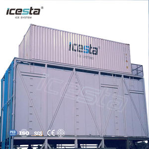ICESTA Larga vida útil <span class=keywords><strong>Evergy</strong></span> Saving 80 toneladas Contenedor Flake Ice Plant con planta de hielo automática - Product Image 2