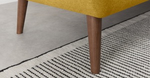 <span class=keywords><strong>Divano</strong></span> a 3 Posti in Tessuto <span class=keywords><strong>Giallo</strong></span> Senape Stile Mid-Century Modern per Lobby - Product Image 5