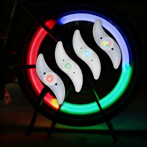 <b>Bicycle</b> Spoke <b>Lights</b> Willow Leaf Led Bike Wheel <b>Lights</b> For Night Riding IPX4 Waterproof Cycling Accessories - Product Image 1