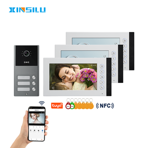 Superficie de casa inteligente de 10 pulgadas/montado al ras Tuya Smart App Building Videoportero Citofono Portero 4 cables Video intercomunicador puerta teléfono - Product Image 1