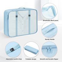 Élégant 8PCS Set Voyage Vêtements Sous-Ware Organisateur Sac Multifonction Bagages Emballage Cubes Sac Ensemble pour Hommes Femmes