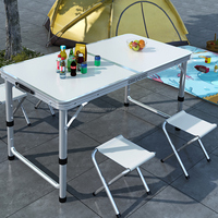 Meubles pliants, table de camping pliante, table de pique-nique, meubles d'extérieur en alliage d'aluminium, table de camping portable, table de barbecue