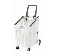 Caddie de courses pour épicerie, capacité extra-large 50-70L, caddie de courses 360° °   Chariot utilitaire à roulettes pivotantes, chariot à bagages