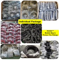 Fengsu installer le raccord PTFE anodisé noir AN8 #8 1/2 AN10 10AN 5/8 E85 Nylon tressé huile carburant ligne PTFE tuyau Kit tuyaux en caoutchouc