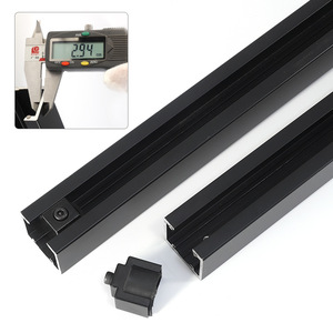 Sliding Door Track YG309 Stainless Steel Aluminum Alloy Ceiling Mount Detachable Double Damper Walk In Closet Hardware - Product Image 2