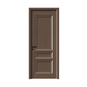 Cửa gỗ sơn lót màu trắng với thiết kế đường rãnh phong cách tuôn ra cho cửa gỗ nội thất với khóa thông minh - Product Image 5