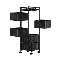 Keuken Draaiplank 360 Mand Fruit En Groente Opslag Plank Vloer Vierkante Huishoudelijke Multifunctionele Plank Opslaghouders