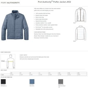 Veste matelassée super chaude pour hommes J852 broderie personnalisée avec logos et textes pour l'extérieur - Product Image 5