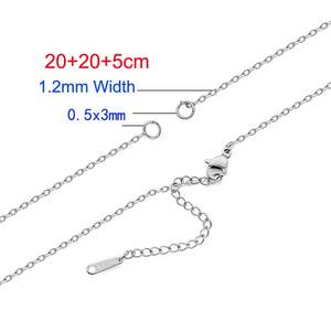 BOYIファッションジュエリーDIYアクセサリーステンレス100ピース/バッグネックレスO字型チェーン - Product Image 6