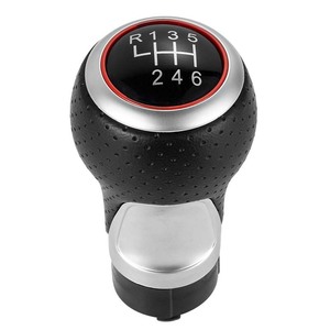 Car Gear <b>Shift</b> <b>Knob</b> Leather 5 Speed 6 Speed R13524 13524R Ergonomic For Audi Skoda Volkswagen - Product Image 5