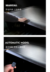 Cubierta de Camioneta para Camioneta, cubierta trasera para Camioneta <span class=keywords><strong>Ram</strong></span> 1500 Hilux Navara F150 Tonneau - Product Image 2
