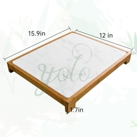 Nouveau tapis de séchage de vaisselle en bambou écologique, grand, pliable et polyvalent, en pierre de diatomée avec pieds pour comptoir de cuisine