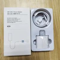 Original USB-C PD QC3.0 18W 20W PD pared viaje Kit de cargador de enchufe UE de los EEUU Reino Unido cargador con Cable para iPhone 13 DE CARGA RÁPIDA