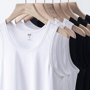 XinPin Promos canotta senza maniche in cotone Spandex a coste pesanti per uomo - Product Image 2