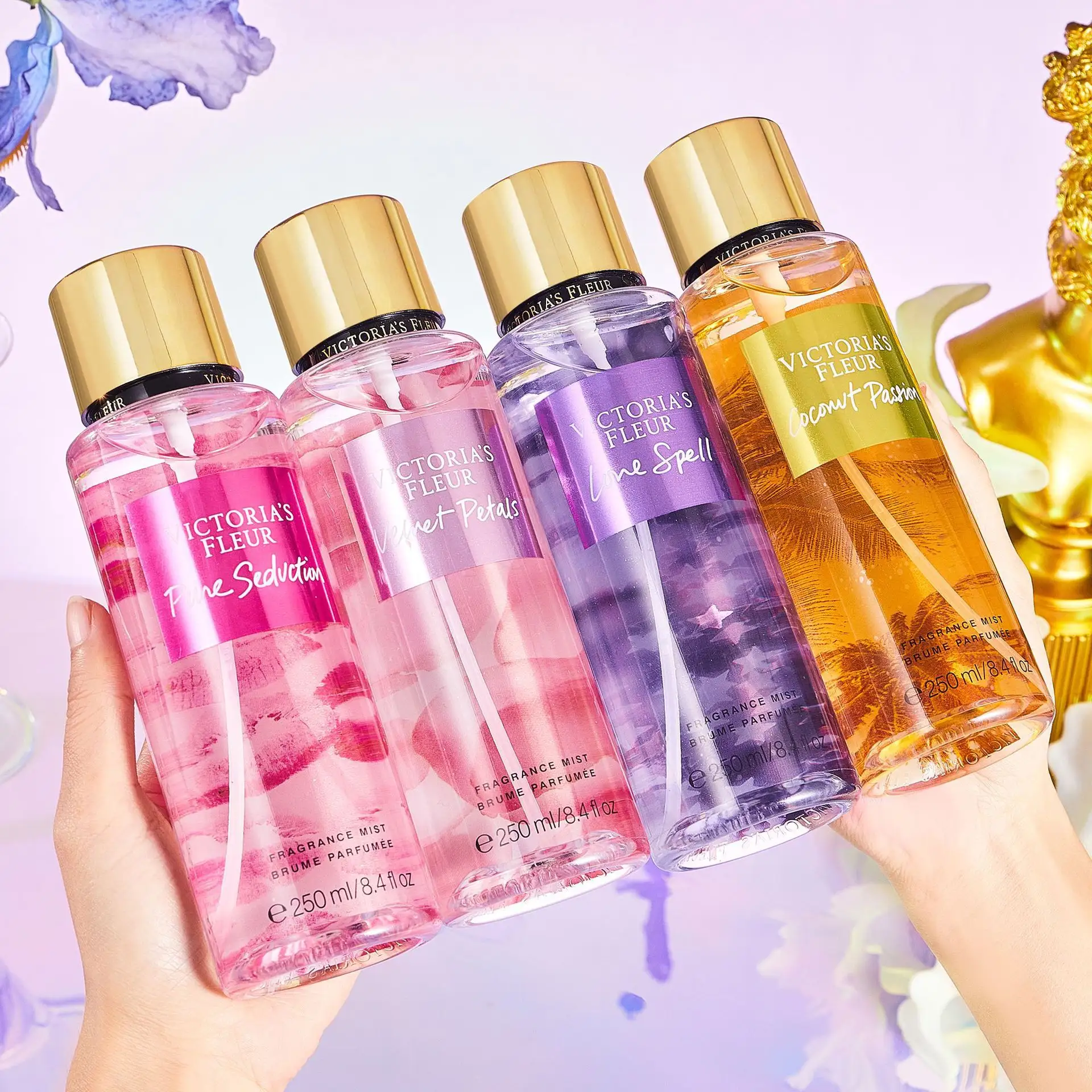 Victoria Flower Season Body Spray Big Brand Women's Perfume with Floral and Fruit Tones Lasting Fragrance Thailand's Top Style
