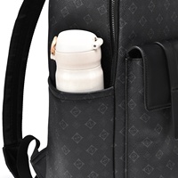 Mochila de Lujo para Computadora Portátil de PU, con Logotipo Personalizado, Impermeable, Resistente al Desgaste, para Computadoras Portátiles de 15.6 Pulgadas, en Oferta