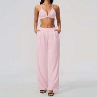 Joyyoung 2026 Nouvel ensemble soutien-gorge dos croisé + pantalon de yoga séchage rapide deux pièces pour la course en extérieur, le fitness