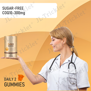 Julong OEM CoQ10 Gummies cair diisi CoQ10 Gummy suplemen Jantung kesehatan Vegan Ultra penyerap tinggi koenzim Q10 Gummy - Product Image 2