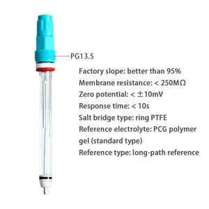 CE & ROHS เซ็นเซอร์กระจกโพรบวัดค่า <span class=keywords><strong>PH</strong></span> เกรดแล็บพร้อมขั้วต่อ BNC สำหรับสระว่ายน้ำและสปาในน้ำรองรับ - Product Image 3