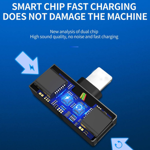 <span class=keywords><strong>2</strong></span> trong <span class=keywords><strong>1</strong></span> Dual Light-Ning <span class=keywords><strong>Adapter</strong></span> Tai nghe Splitter âm thanh sạc AUX Cáp chuyển đổi dây - Product Image 4