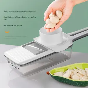 New multifunctional vegetable cutter slicing and shredding machine kitchen gadgets with box filter water wiping potato shredder