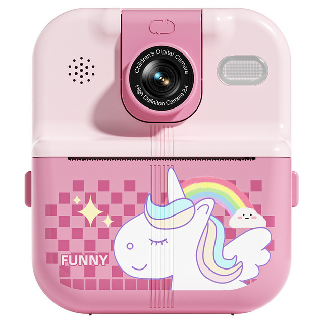 2026 New Kids Instant Camera P002 Gift Customized Logo Takes Photos Prints Instant Color Pictures ABS Material Cross-Border